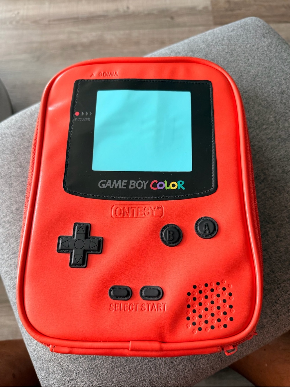Nintendo Red Game Boy Color Style Handheld Carry Case